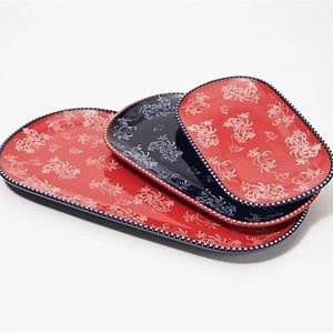 Temp-tations Set of 3 Firework Squoval Trays